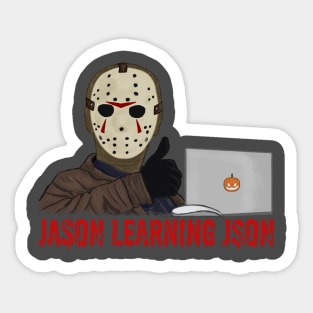 Jason learning JSON Sticker